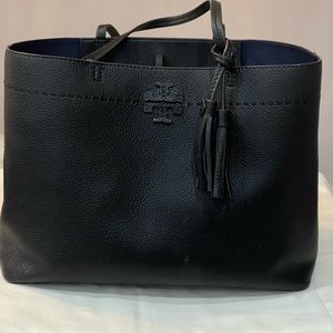 Tory Burch Black Leather Tote